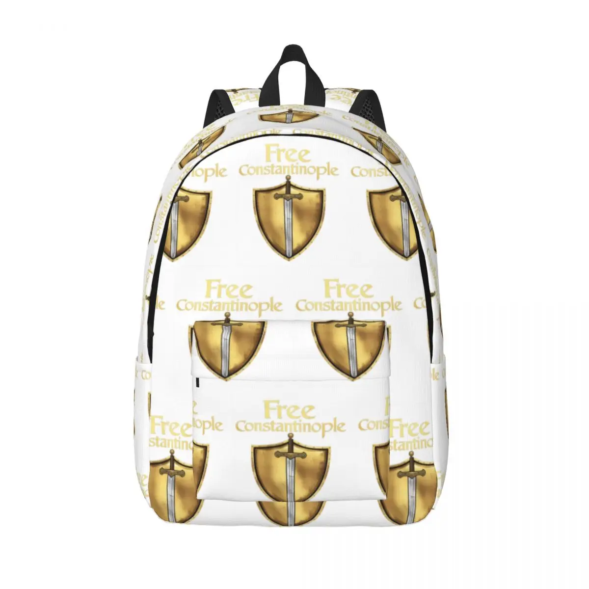 Free Constantinople Bold Historical Statement Student Backpack School Bag Daypack for Men Women Fashion Bookbag Shoulder Bags