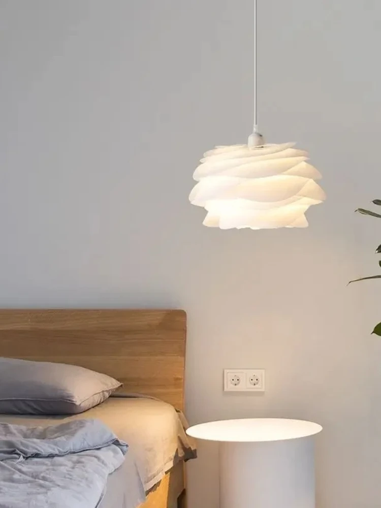 Moderne nordique élégant design fleur en forme de pendentif LED lumières lampe créative pour salle à manger salon décoration de la maison lustre