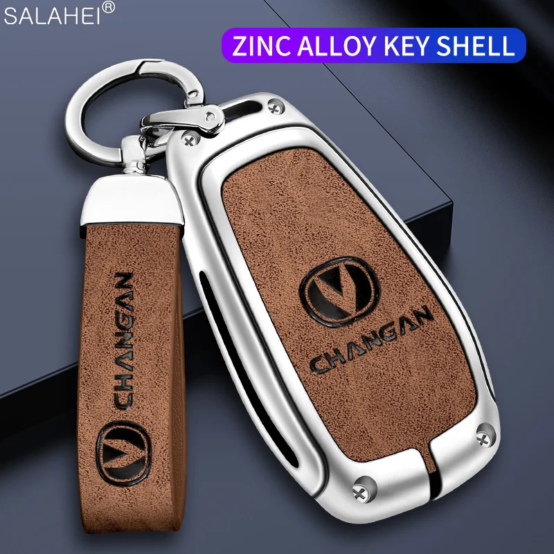 Auto Interior Key Case Cover Accessories For Changan Alsvin Uni k CS35 Plus CS85 CS55 CS15 CS95 CS75 Keychain Car Key Bag Holder