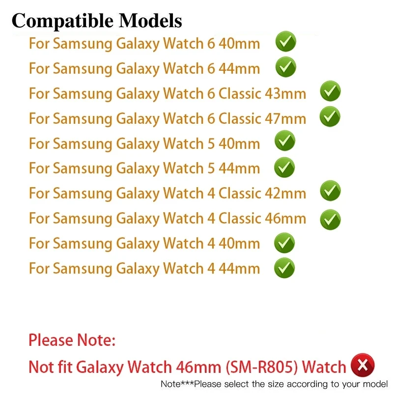 No Gaps Metal Band+Bezel Ring for Samsung Galaxy Watch 4 5 6 7 44mm 40mm Strap For Galaxy Watch 4 6 Classic 43mm 47mm