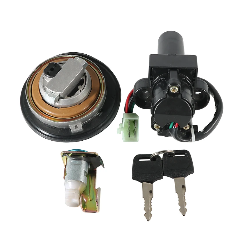 Motorrad Zündschloss Kraftstoff Lock Gas Tank Sitz Abdeckung Schlösser Umfassen Schlüssel Für Honda X4 CB1300 1997 1998- 2000 motor Zubehör – Detail 4
