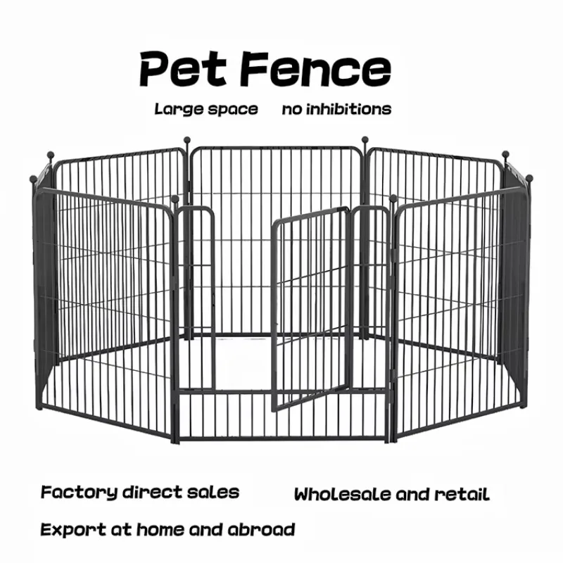 Adjustable Modern Style Pet Playpen Dog Cage Module Solid Pattern DIY Containment Cage for Sale Button Closure