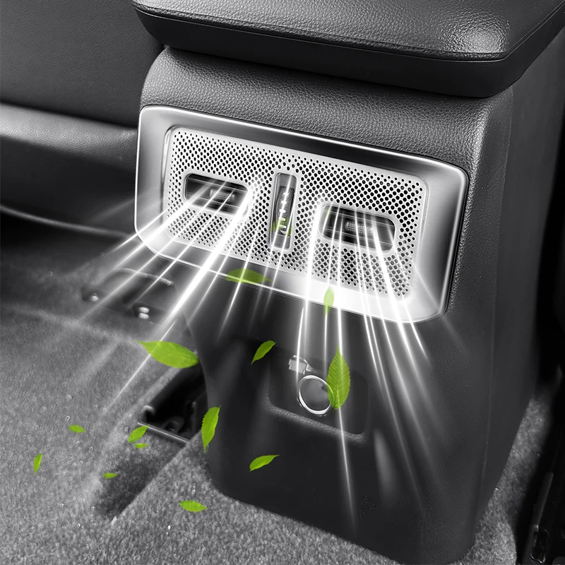 غطاء غبار لفتحات تكييف الهواء الخلفية ومكونات الحماية الداخلية لسيارة Toyota RAV4 XA50 2021 2022 2023 2024