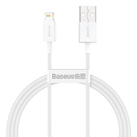 Baseus Superior USB-Lightning Cable 2.4A 1m White Fast Charging and Data Transfer