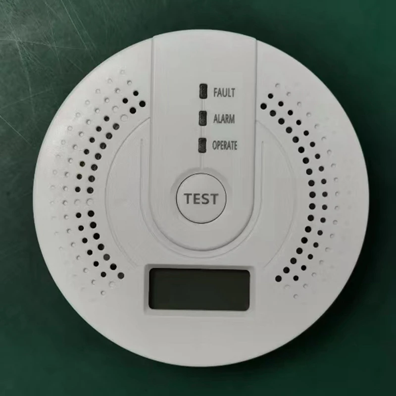 Detector de monóxido de carbono portátil para el hogar, alarma de CO con baterías no incluidas, UL2034