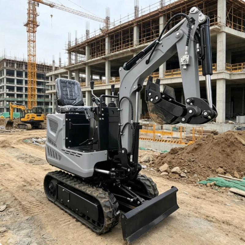 Compact 2 Ton Mini Digger Hydraulic Operation Rubber Track for Home Yard Farm and Small Building Projects