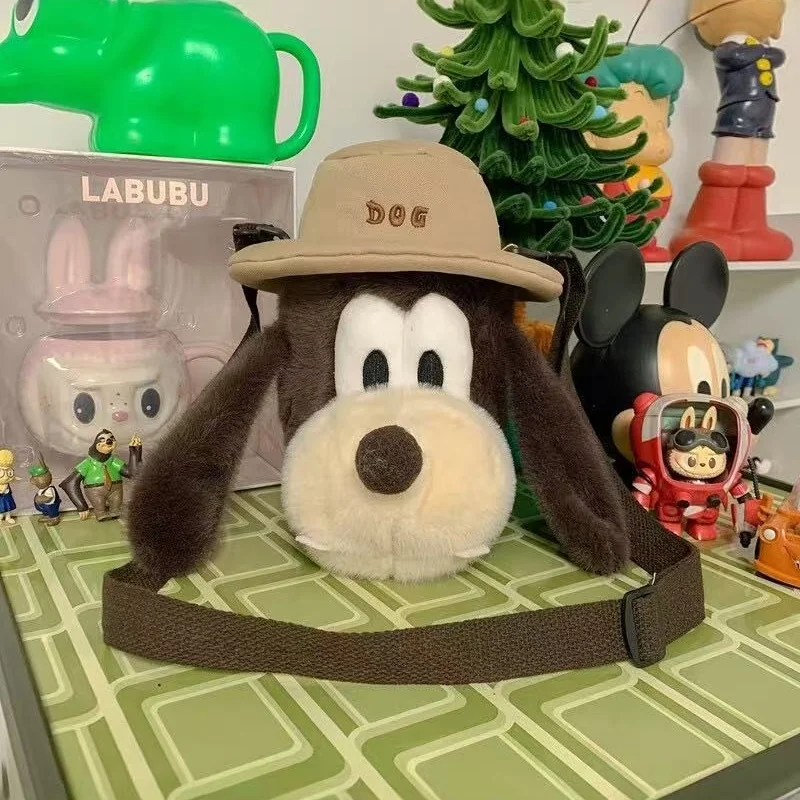 

Crossbody Bag Doll Hat Wearing Puppy Kawaii Goofy Goof Bag Plush Super Soft Toy Lovely Gift Kids