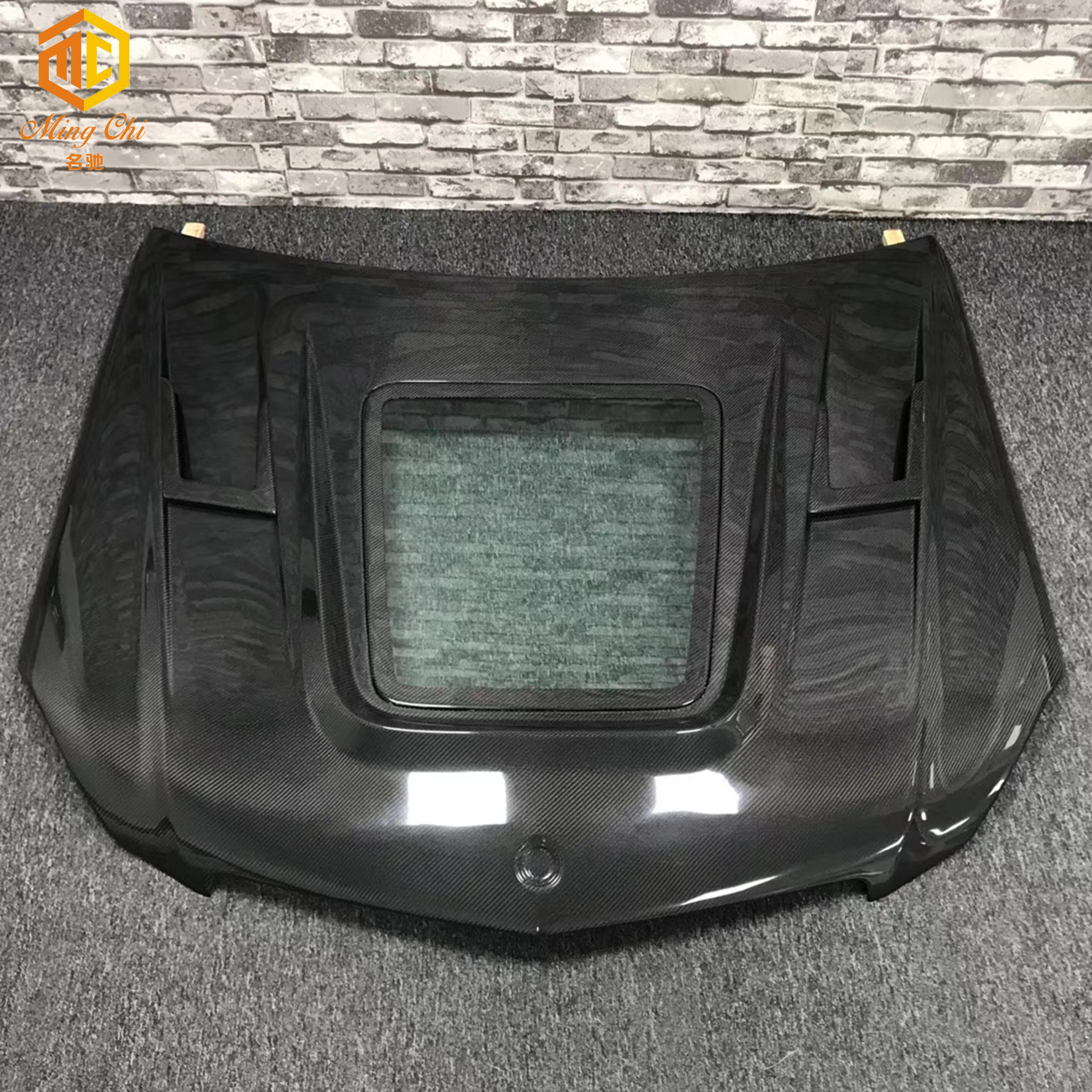 Carbon Fiber Engine Bonnet Hood transparent for Mercedes Benz W204 C63 AMG