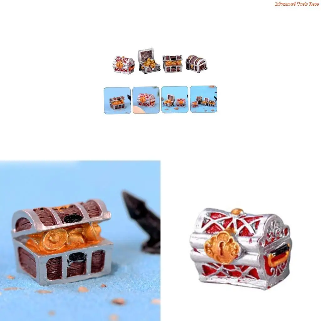 Treasure Chests Craft Simulation Model Treasure Chests FishTank Landscaping Shrimp Tanks Ornament for Aquarium Terrarium W91B