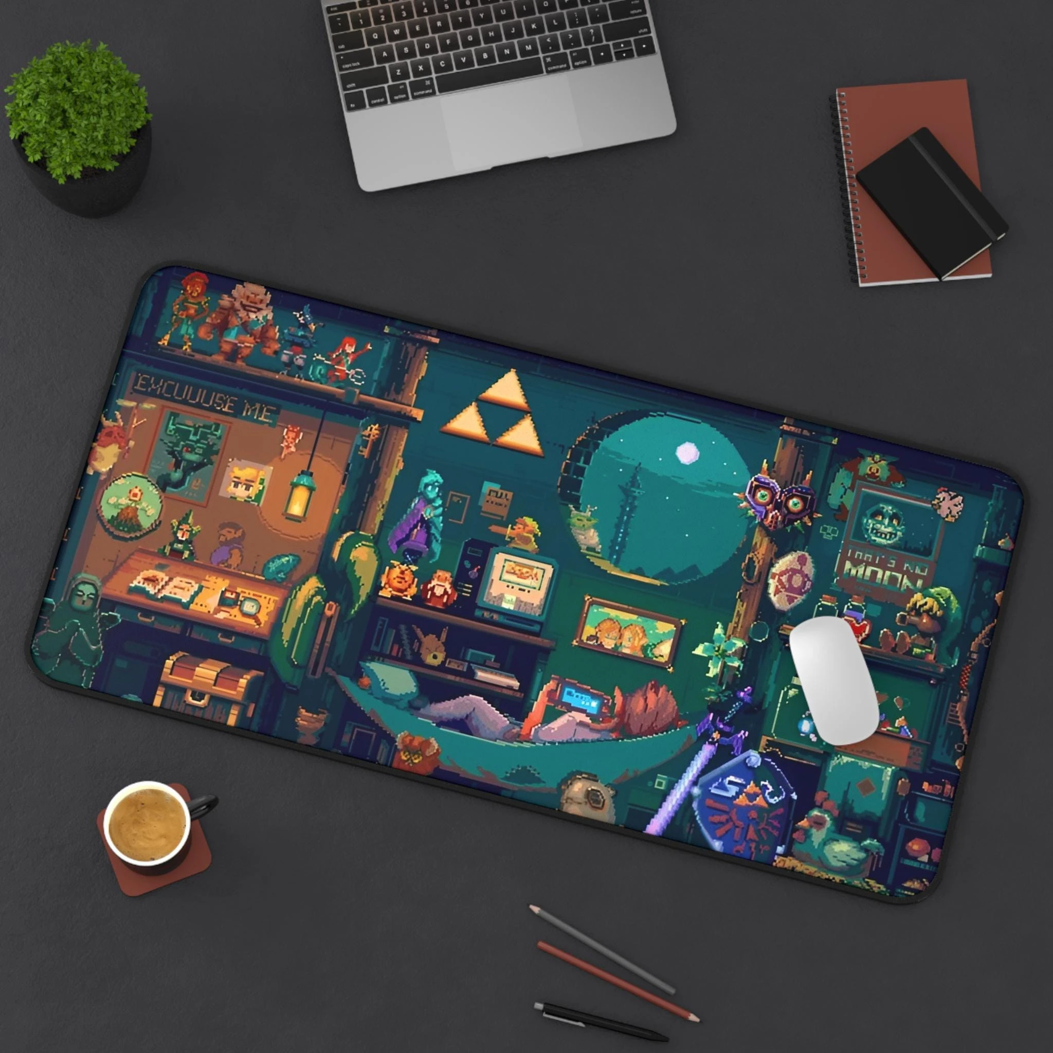 Retro LoZ Link Desk Mat Large Mouse Pad Mouse Pads Office Rug Laptop Accessories Desk Decor Keyboard Mat Decoration Mouse Mat