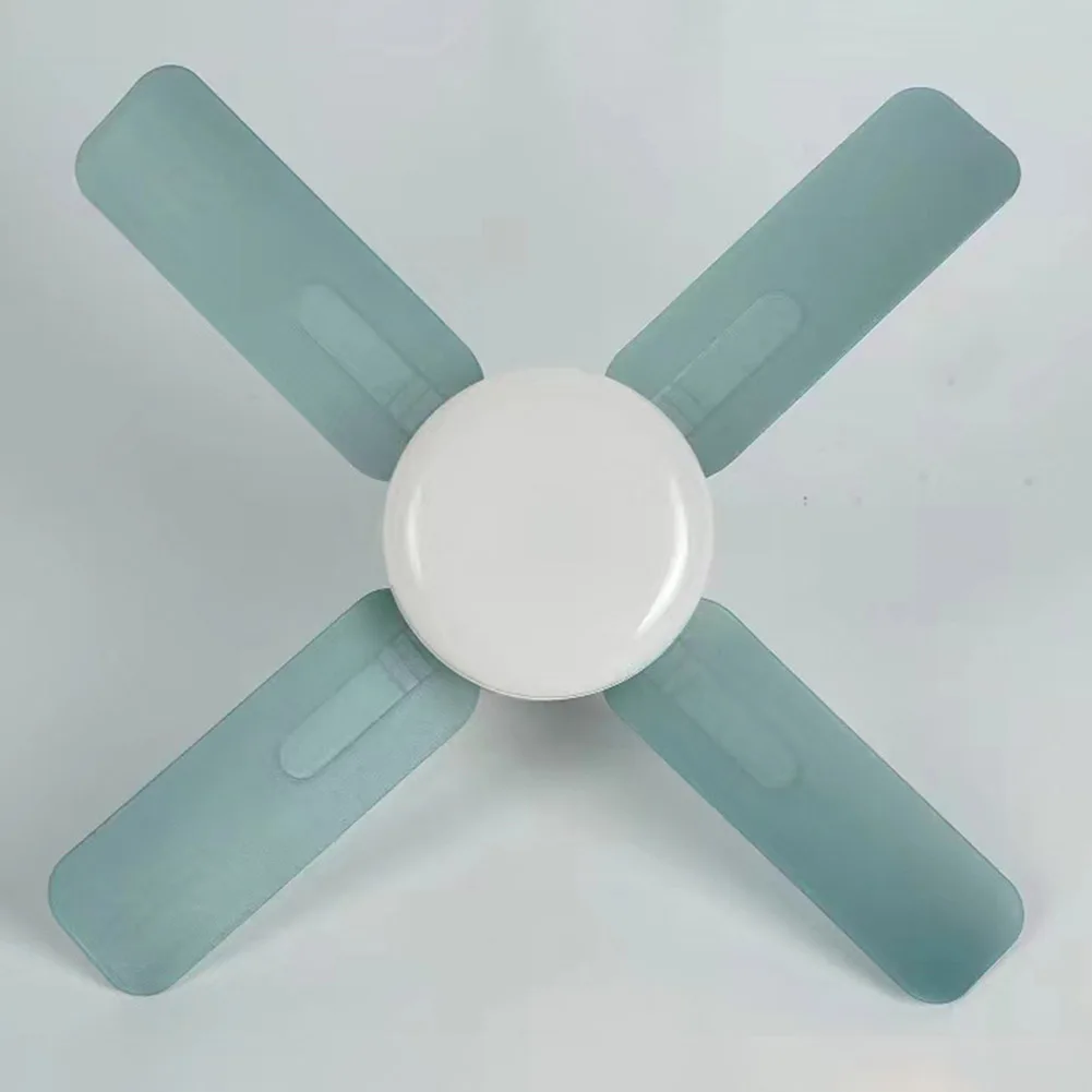 Ventilador de techo pequeño con enchufe E27 con Control remoto, ventilador de techo LED de 14W, ventilador de techo blanco para porche, oficina, garaje, restaurante