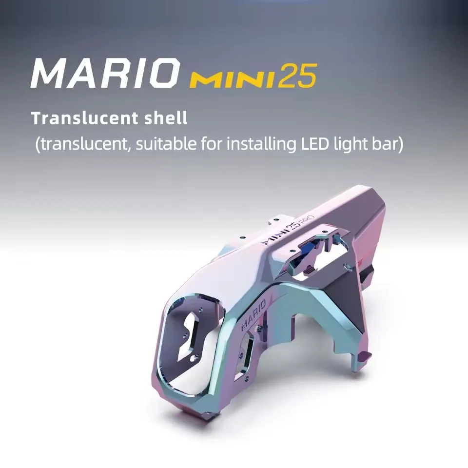 Speedybee Mario Mini25 Upgrade Accessories Shell Body Frame O4 Air Unit CNC Set Frame Wing Protector RGB LED Light Battery Strap