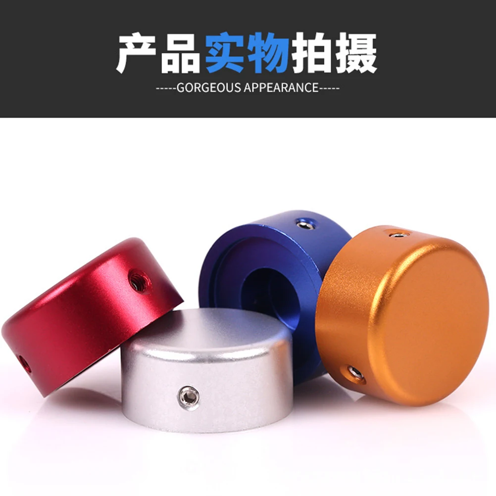 

4 Sets Electric Guitar Pedal Cap Caps Footswitch Topper Aluminum Alloy Nail Effect