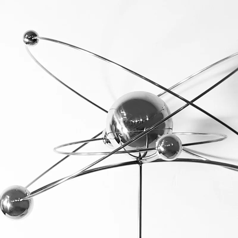 Modern creative planet stainless steel suspended planet designer ornaments galaxy balance decorations model house furnishings