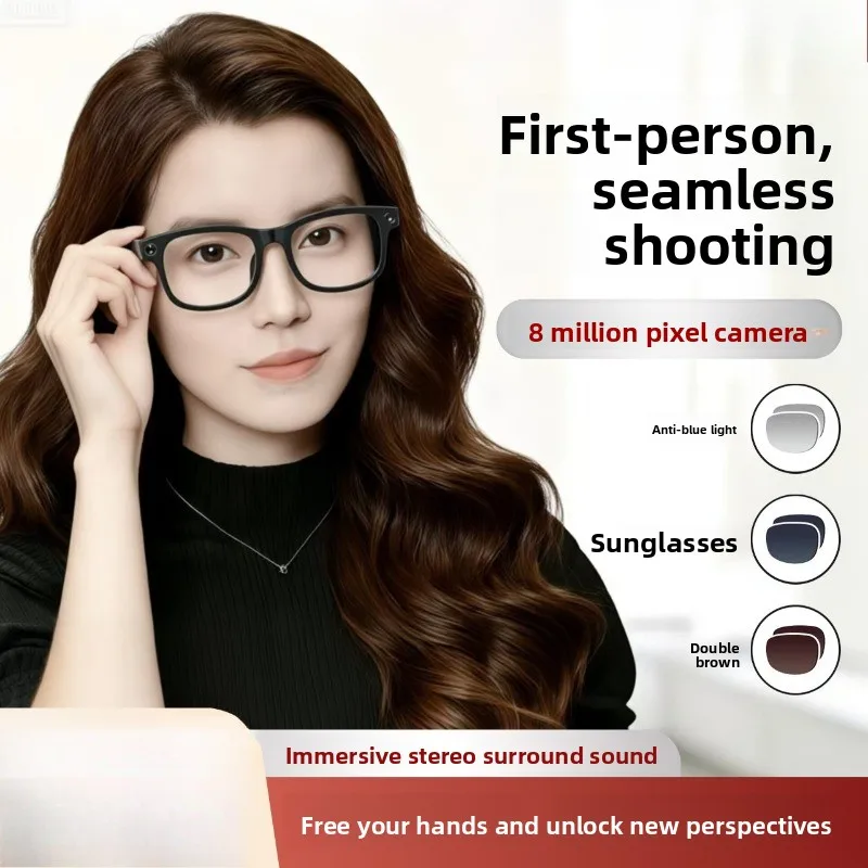 Smart glasses 8 million pixels to take pictures Local storage Audio and video recording function Ai real-time translation