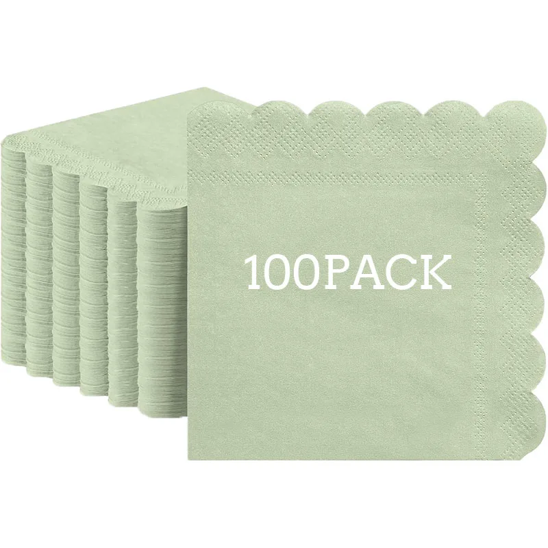 50/100Pcs Cocktail Napkins Wedding Napkins Disposable Dessert Beverage Napkins for Wedding,Bridal Shower,Coffee Bar Dinner