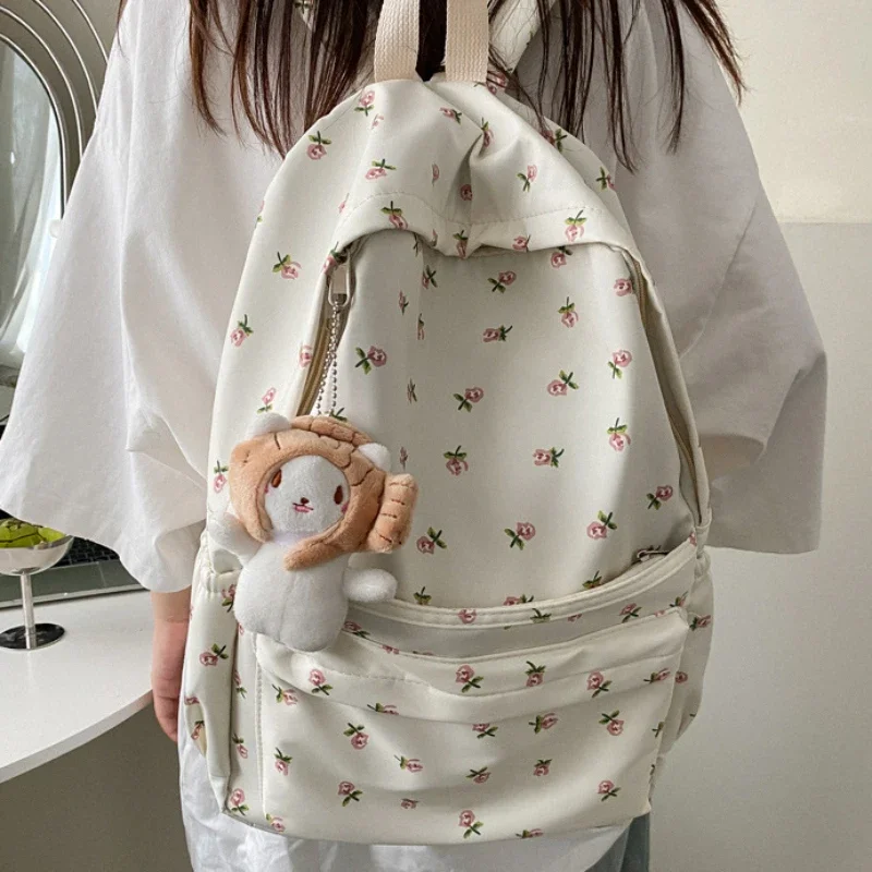 

Mini Women's Backpacks Trend 2024 Nylon Female Bag Animal Printing Small Feminina Backpack School Bags for Teen Girls Knapsack