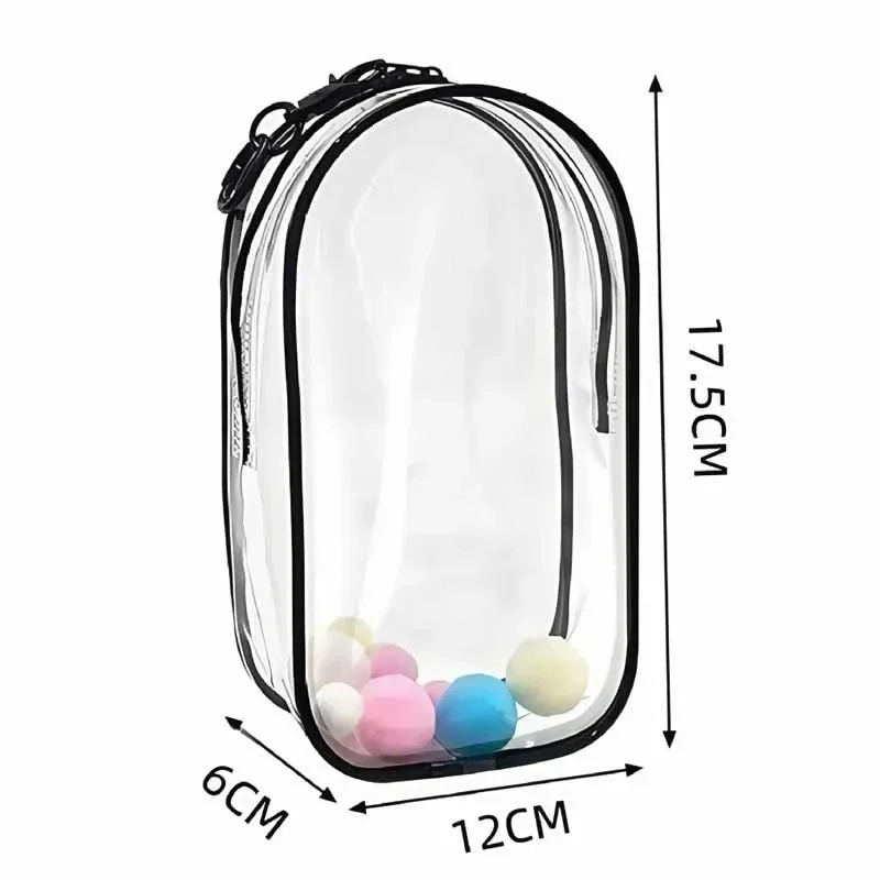 

Outdoor Portable Transparent Pvc Zipper Bag Original Doll Toy Storage Bag