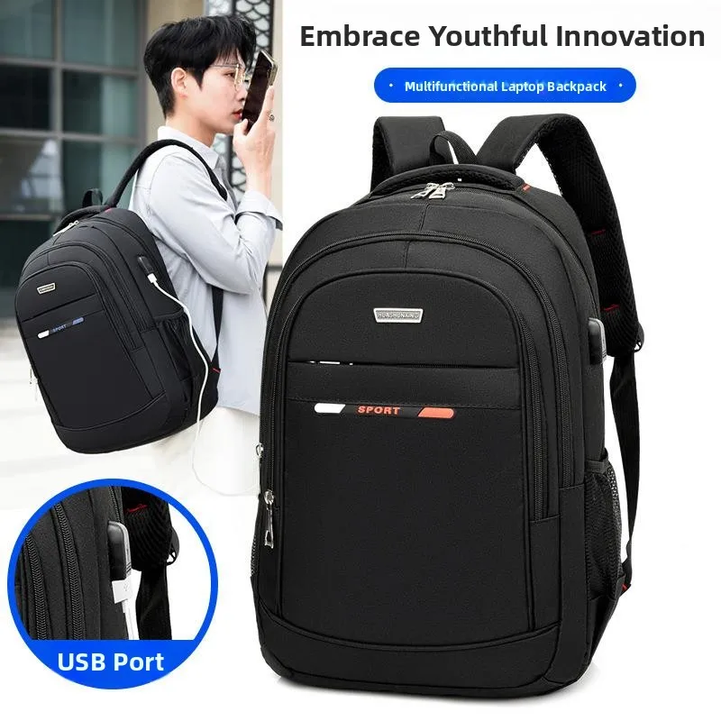 Large Capacity Student Backpack Double Shoulder Travel Computer Bag Fashionable Outdoor Men's Bag Business Cross-Border