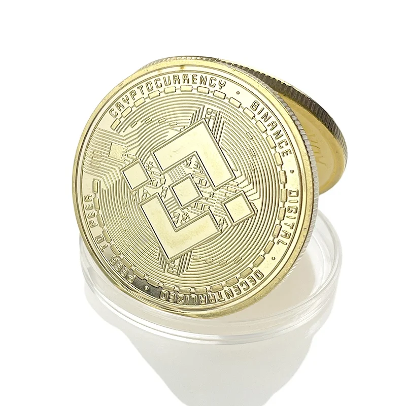 1 pcs Hot Sale BNB Coin Cryptocurrency Collectible Coin Gold BNB Bitcoin Innovation Collectible Great Gift