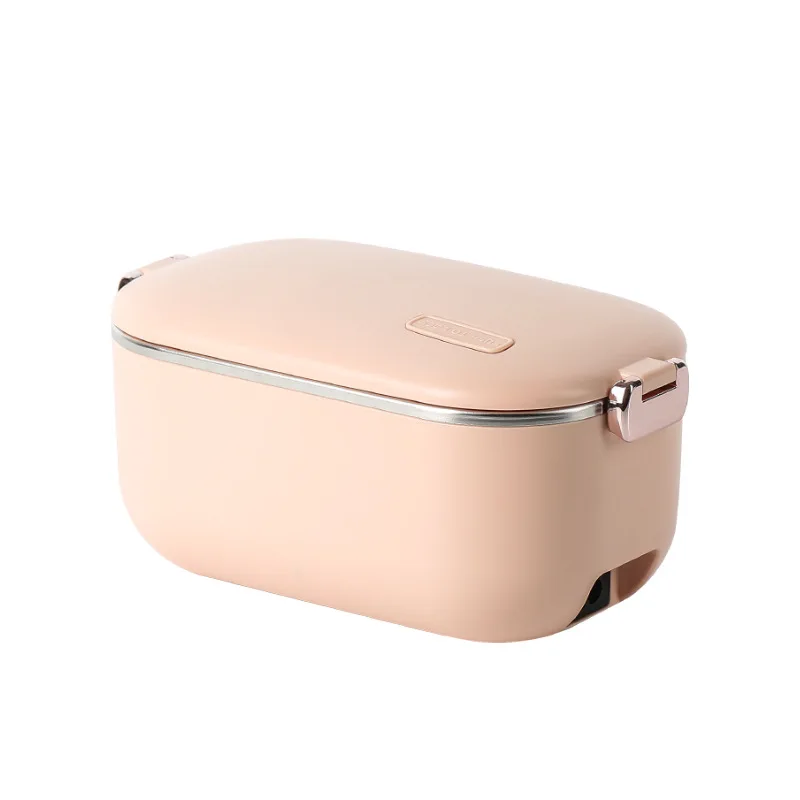 

Electric Lunch Box Portable 304 Stainless Steel Waterless Heating Lunch Box Hot Rice Heater Plug-in Bento Box