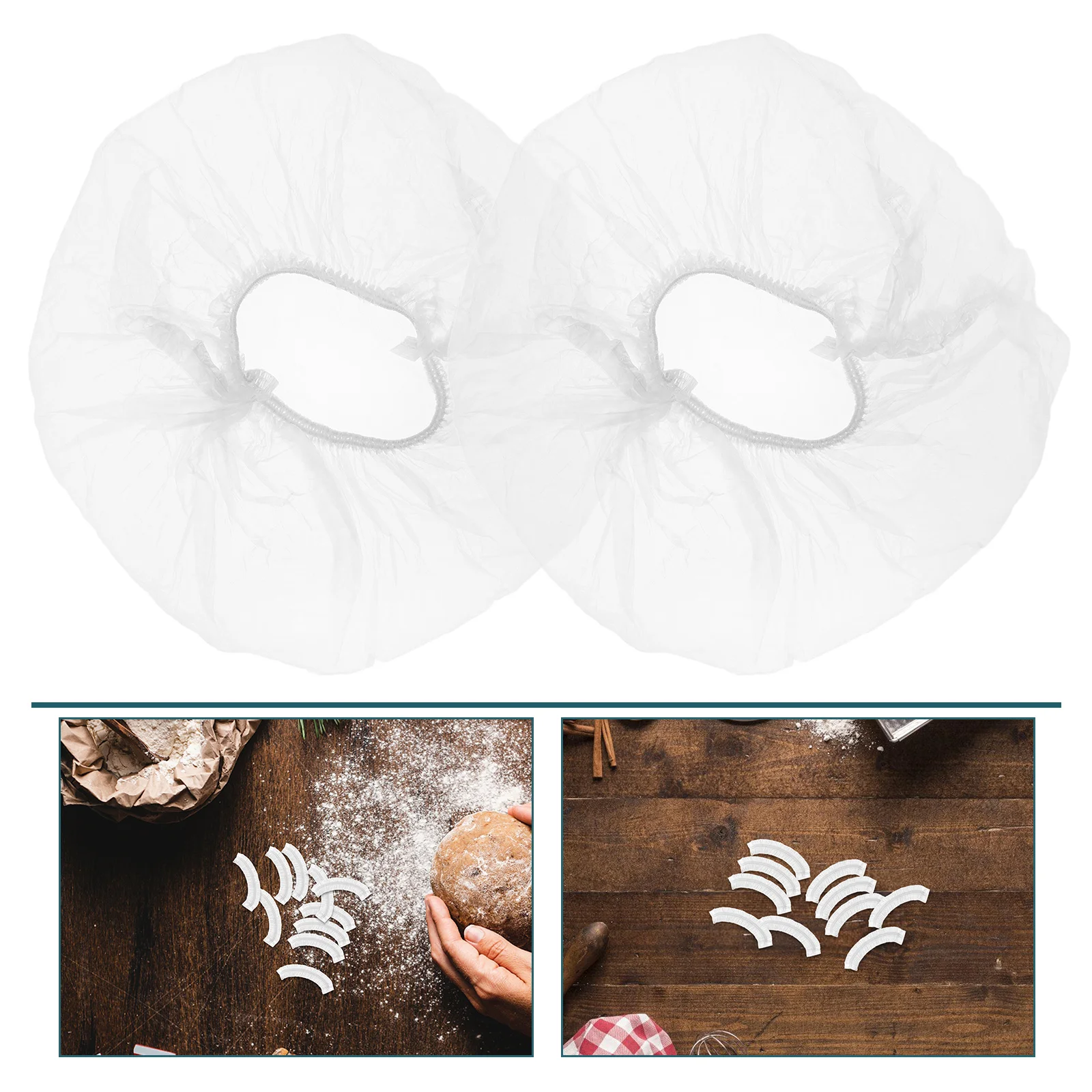 

100 Pcs Bread Bowl Cover Banneton Covers for outside Making Tools Acrykic Round Cake Baking Supplies Proofing Baskets