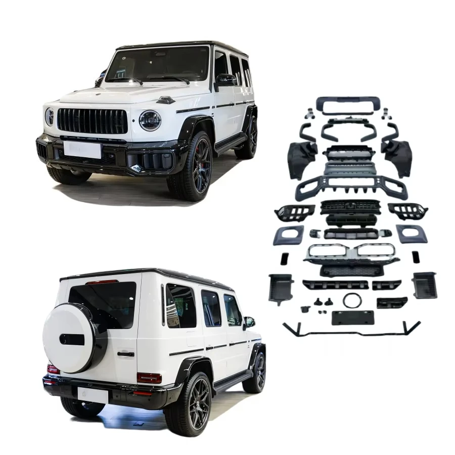 High Quality Bodykit for  G Class 2024-2025 G63 Style with Front & Rear Bumpers Middle Grille Fenders Made Plastic