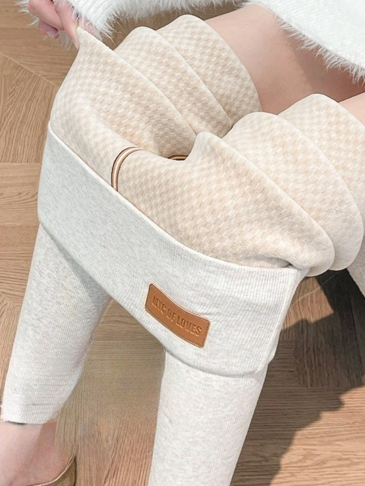 Autumn Winter Women's Leggings Thermal Velvet Slimming Tights with Fleece Pants Stretch Thick Warm Leggings for Women Clothing