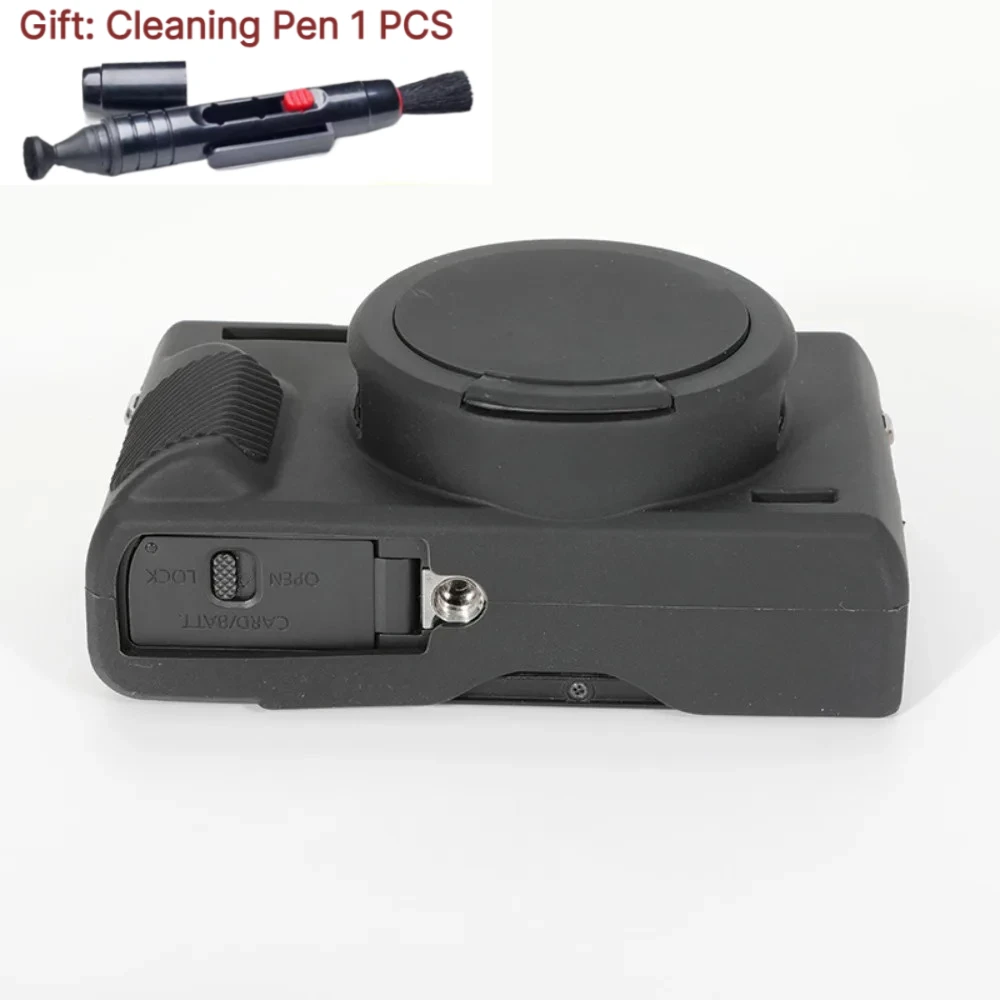 Camera Bag soft case For Canon G7X MarkIII  G7X3 Camera Silicone protective case Anti-drop Rubber case +1 PCS Free Cleaning Pen
