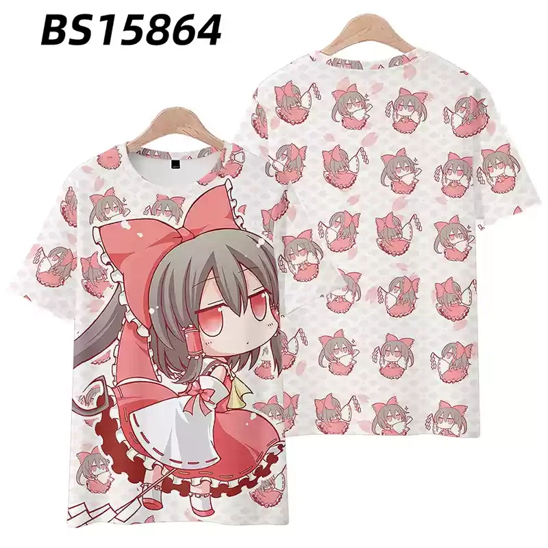 2026 Game Touhou Project Cosplay 3D T-shirt Fashion Cool Daily Anime t shirts Casual Men Women Short Sleeve O-Neck Tee Loose Top