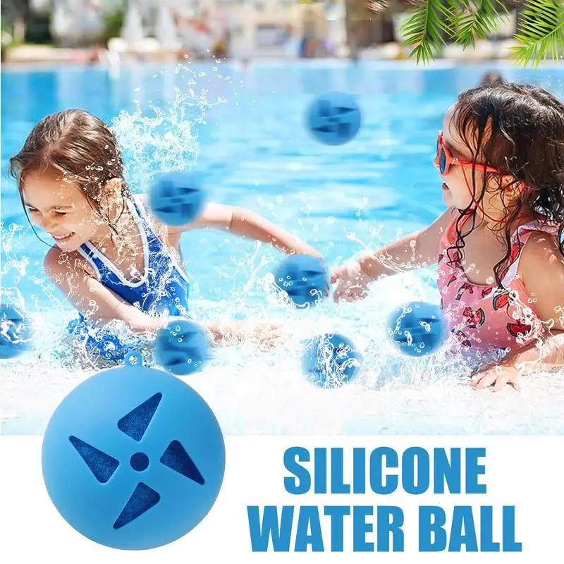 Reusable Water Balloons Splashing Balls Set of 5 Fun Reusable Cool Games Water Balloons for Summer Boys Girls Party Backyard