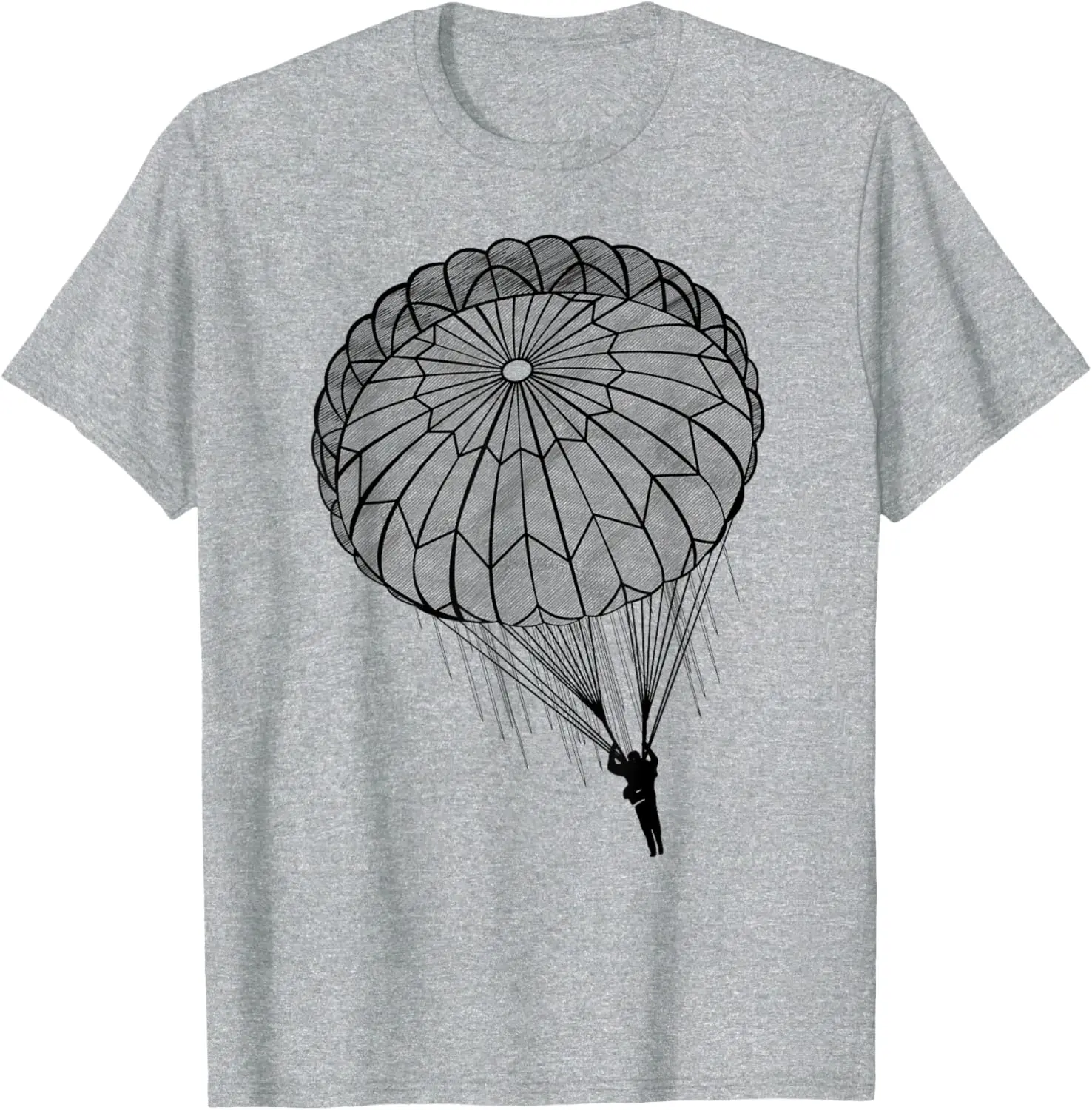 Paratrooper Parachute Jump Army Airborne T-Shirt 100% Cotton O-Neck Short Sleeve Summer Casual Mens T-shirt Streetwear