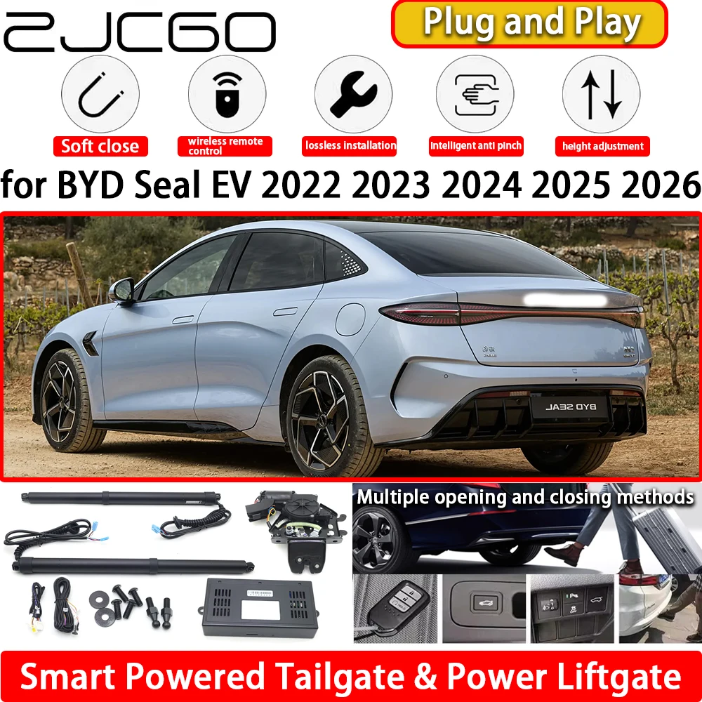 

ZJCGO for BYD Seal EV 2022 2023 2024 2025 2026 OEM Automatic Electric Powered Tailgate Power Liftgate Tail Gate Lift Kit System
