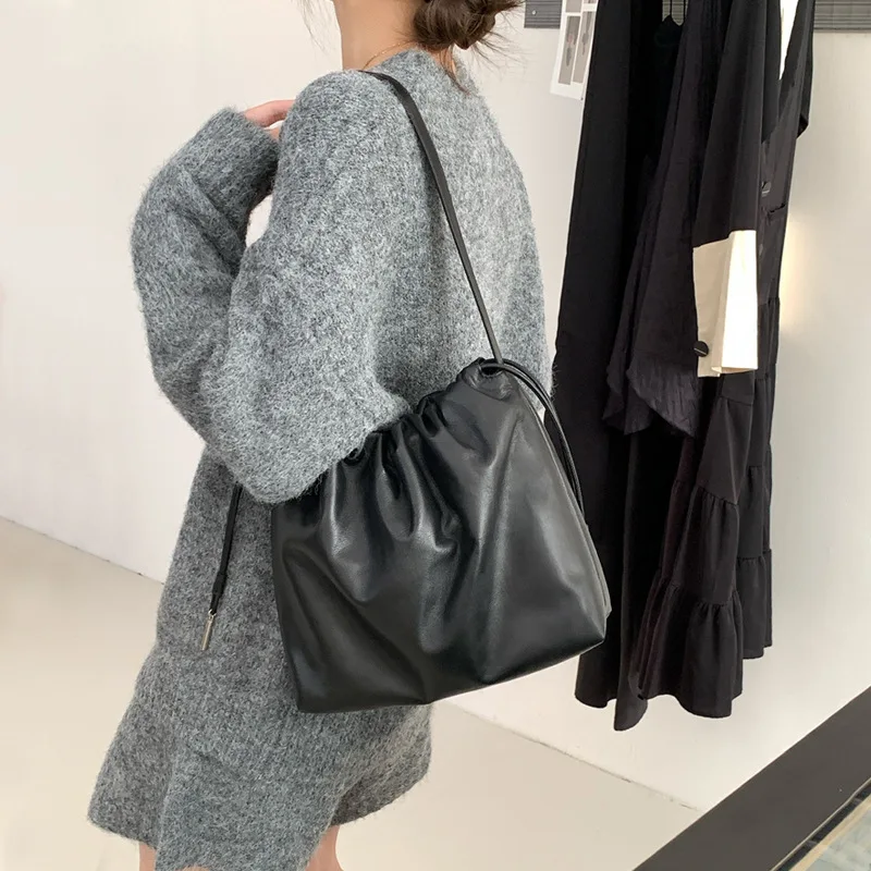 

TopGrainTrove первый слой коровьей кожи сумка-облако женская 2020 кожаная большая вместительная дизайнерская роскошная сумка через плечо через плечо