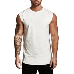 Muscleguys Gym Fitness Runnning Sleeveless Shirt Workout Muscle Vest Men's Casual Tees Tops