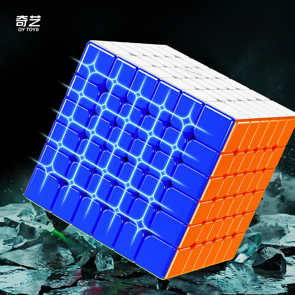 Qiyi M Pro 6x6 UV Magic Cube Stickerless Professional Fidget Toys Qiyi 6x6 M Pro Core Magnetic UV