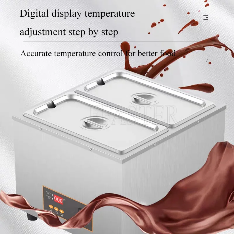 Máquina elétrica de fusão de chocolate Buruimu com display digital Forno de fusão de chocolate