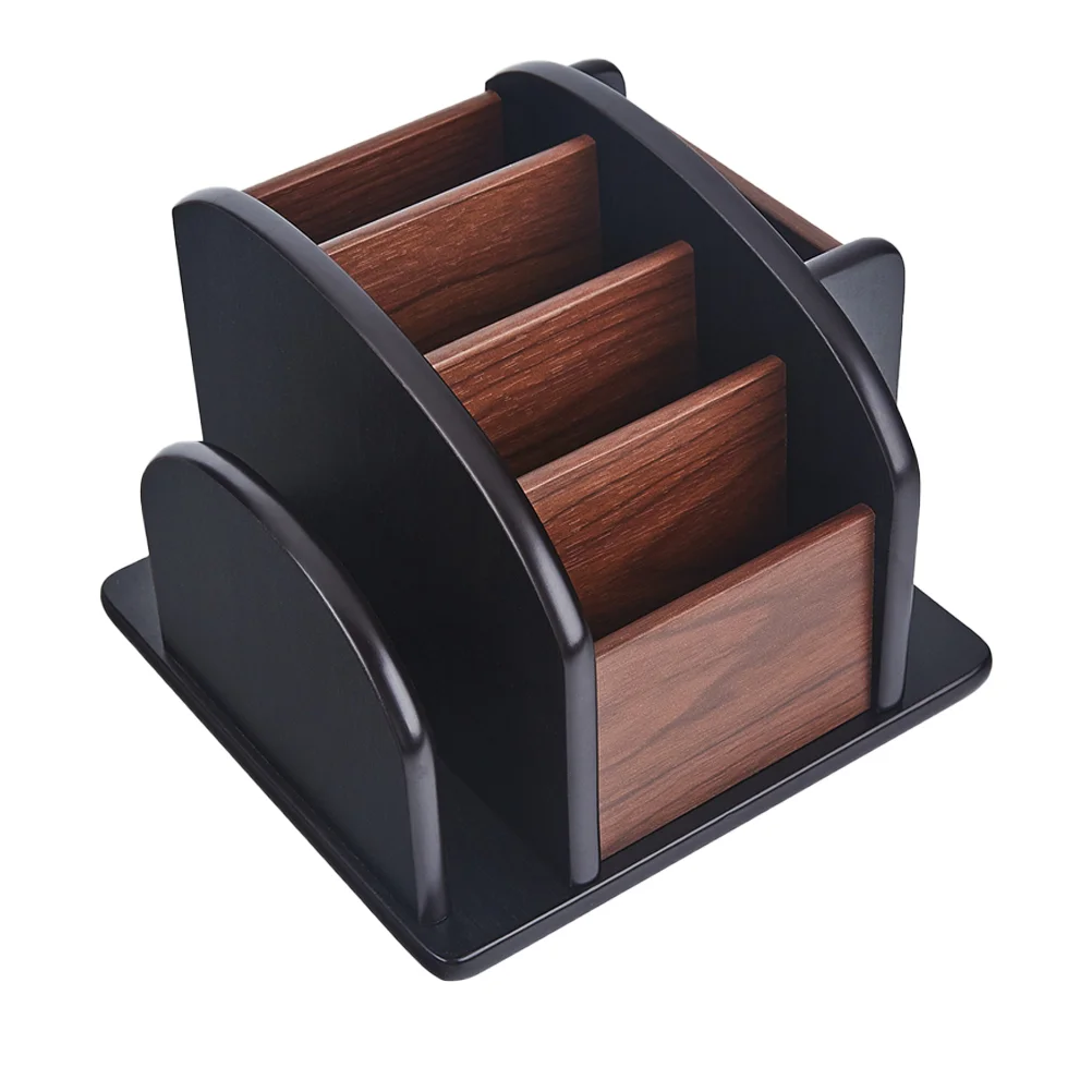 

Stationery Organizer Desktop Pen Holder Work Multipurpose Wood Bamboo Office for