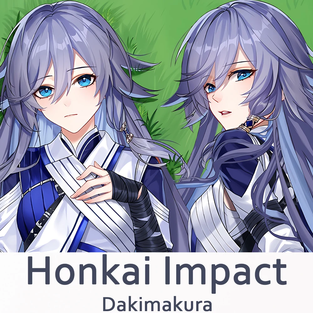 Honkai Impact Fu Hua Dakimakura 2WAY Hugging Body Pillow Case Anime Fuhua Pillow Cushion Cover Xmas Gifts