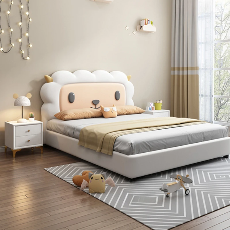 

Unique Aesthetic Frame Children Beds Cute Animal Queen King Size Children Beds Luxury Modern Cama Matrimonial Bedroom Furniture