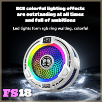 FS18 NEW 30W 3 Gear AI Adjustment Mobile Phone Cooler Semiconductor Magnetic & Back-clip Ice Cooling Radiator for IPhone Android