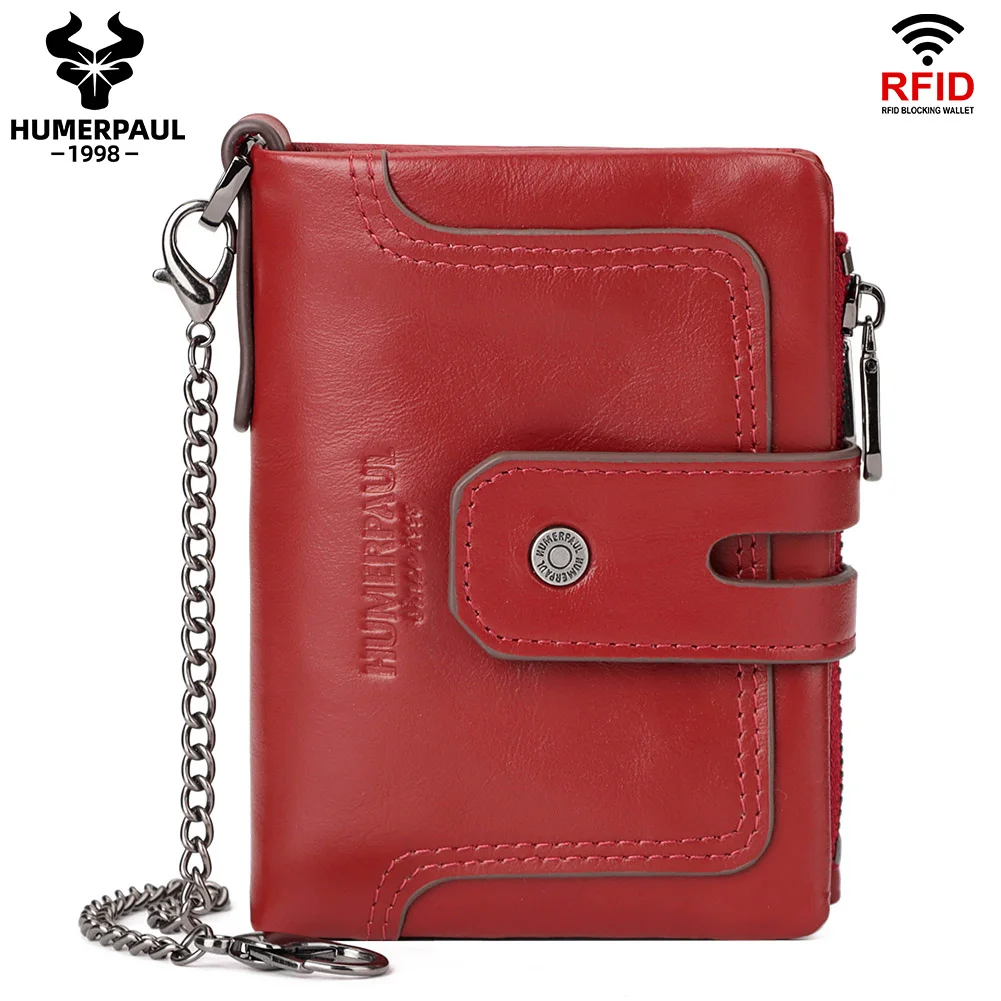 Genuine Leather Bifold Men Wallet for Business Card Removable RFID Card Holder Clutch Slim Luxury Design Zip Coin Purse Coffee