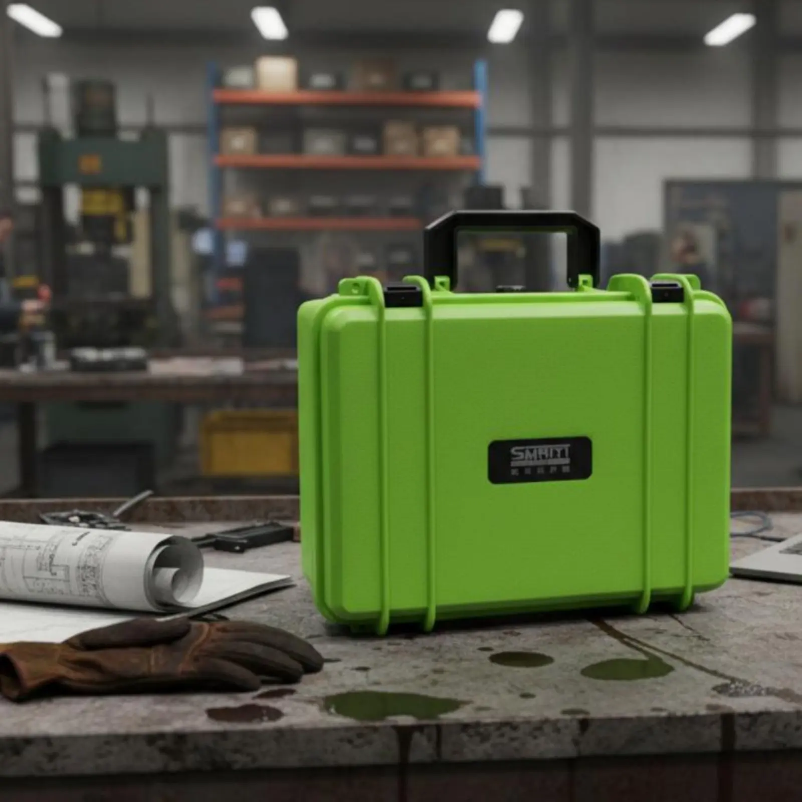 Moisture-Proof Storage Box Dustproof Plastic Carry Case Instrument Equipment Case Shockproof Shock Resistant for Workshop