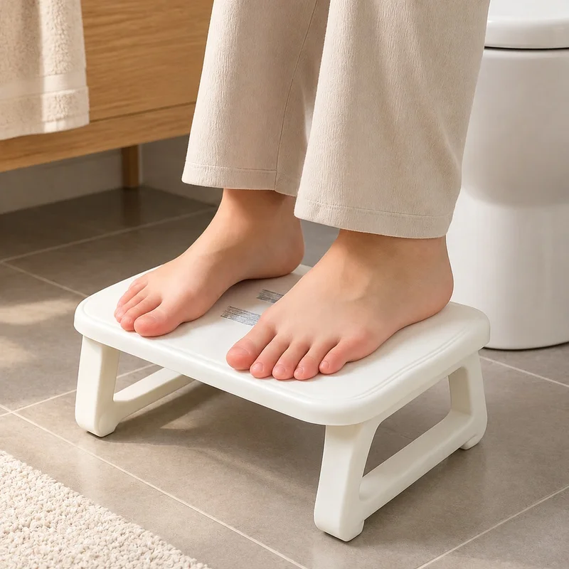 Adjustable Under-Desk Foot Support with Massage Rollers for Improved Home and Office Ergonomics