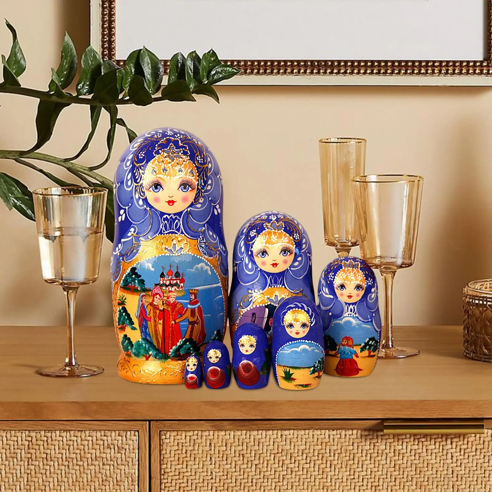 Muñeco Matryoshka De 4, 7 y 10 capas, muñeco Poppen Voor Kinderen, decoración del hogar De Brithday Geschenken, poupé De Russ