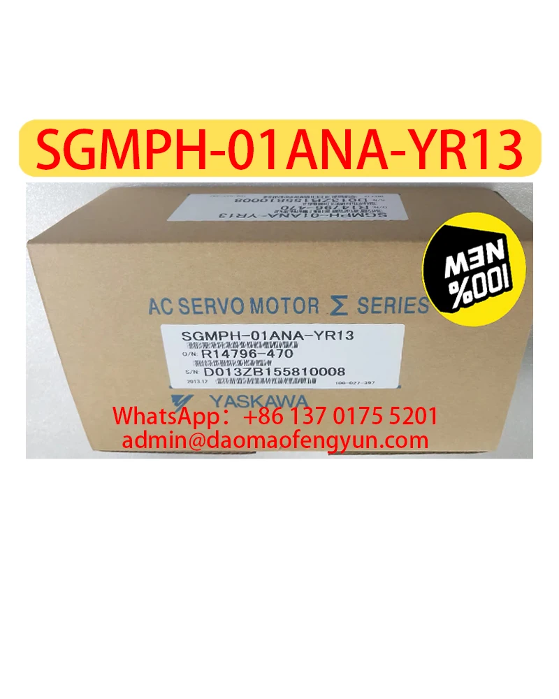 

SGMPH-01ANA-YR13 Brand New Servo Motor，SGMPH 01ANA YR13，Fast shipping