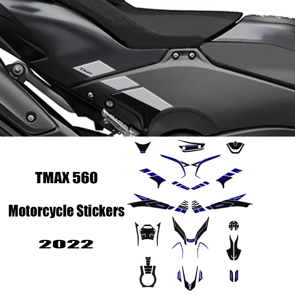 

For Yamaha Tmax 560 Motorcycle Sticker Fuel Tank Pad Tank Sticker Side Stickers Anti Scratch TMAX 560 2022