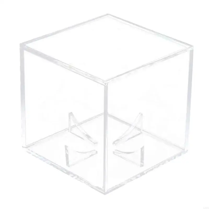 400A 3 Inch Baseball Holder UV for Protection Dust Cube for a Home Run or Autographed Ball Square Acrylic for Case