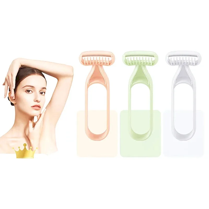 Women's 5-in-1 Manual Hair Removal System - Bikini Trimmer & Body Groomer for Sensitive Areas, Precision Manual Lady Shaver