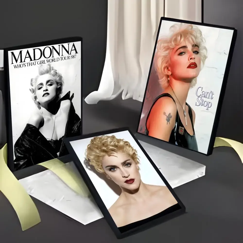Celebrity Singer M‑Madonna Ciccone Poster American Film Mural Home Childrens Room Wall Decor Print